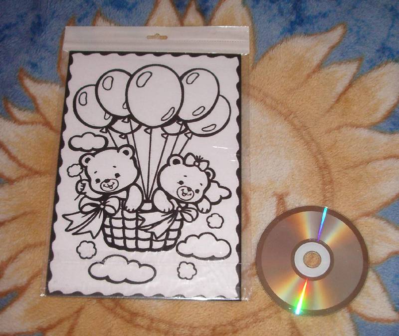 Иллюстрация 1 из 2 для Бархатная раскраска "Мишки в облаках" (08467) | Лабиринт - игрушки. Источник: Касьянова Оксана Владимировна