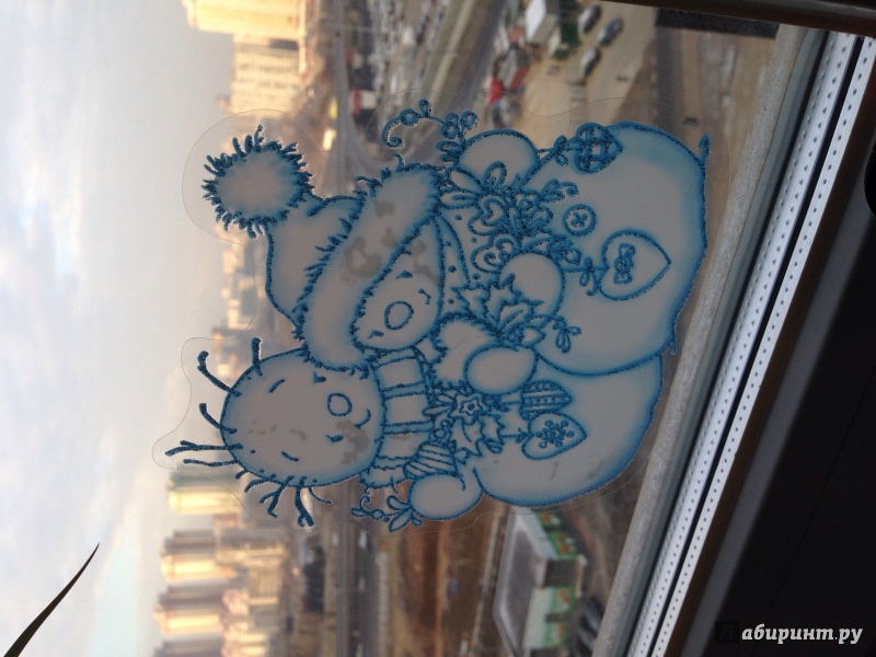 Иллюстрация 3 из 4 для Два снеговика (новогодние наклейки на окна) | Лабиринт - игрушки. Источник: Силаева  Полина