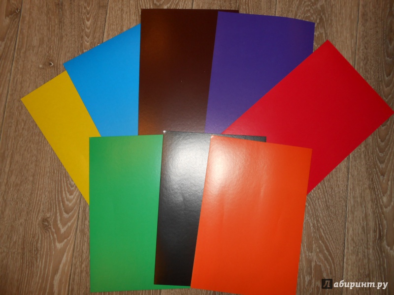Иллюстрация 2 из 6 для Цветной картон "ЖИРАФ", 8 листов, 8 цветов  (37898) | Лабиринт - канцтовы. Источник: EksiKas