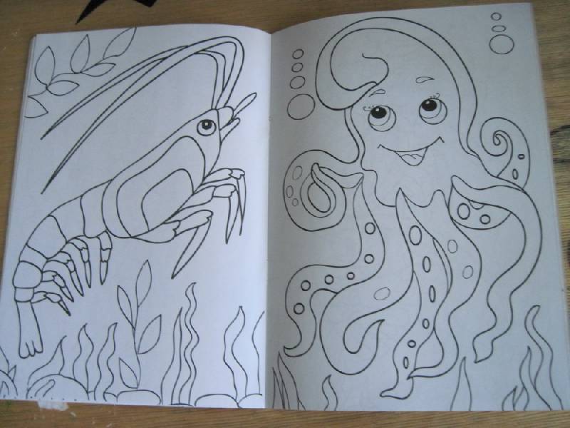 Иллюстрация 15 из 15 для Раскраска: В подводном мире | Лабиринт - книги. Источник: elue
