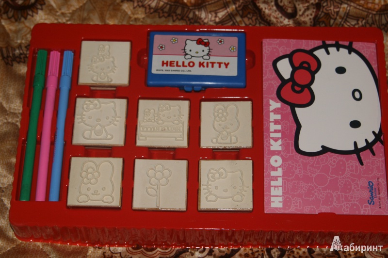 Иллюстрация 4 из 7 для Набор штампов в портфельчике "Hello Kitty" (7803) | Лабиринт - игрушки. Источник: Кабанова  Ксения Викторовна