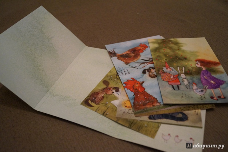 Иллюстрация 8 из 39 для Бодрого утра в Новом году! Набор открыток | Лабиринт - сувениры. Источник: Антон