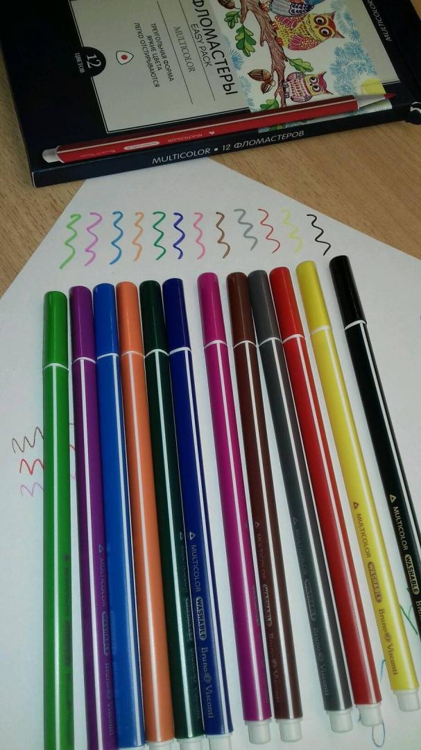 Иллюстрация 19 из 20 для Фломастеры "Multicolor Easy Pack" (12 цветов, трехгранные) (32-0019) | Лабиринт - канцтовы. Источник: Шадрунова Ирина