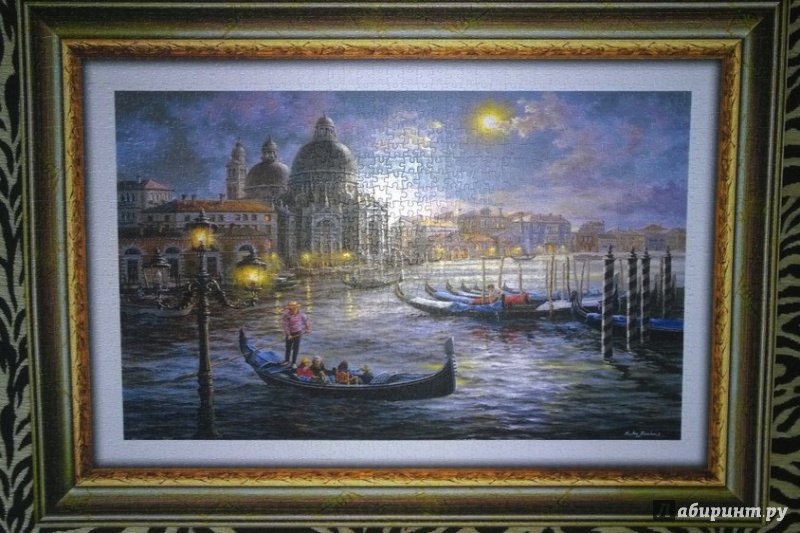 Иллюстрация 5 из 16 для Puzzle-1000 + рамка из 924 элементов "Вечер в Венеции" (98025) | Лабиринт - игрушки. Источник: Игишева Наталья