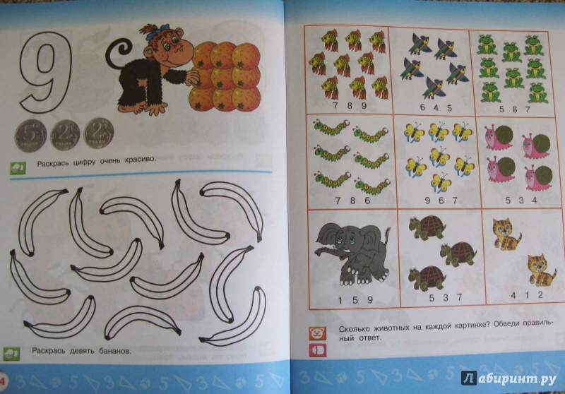 Иллюстрация 9 из 28 для Моя математика. Развивающая книга для детей 5-6 лет. ФГОС ДО - Елена Соловьева | Лабиринт - книги. Источник: ВикторияХ