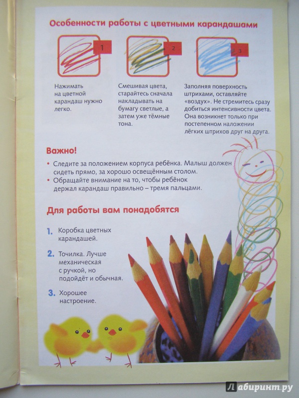 Иллюстрация 9 из 23 для Рисуем цветными карандашами. 4+ | Лабиринт - книги. Источник: Elena Yudina