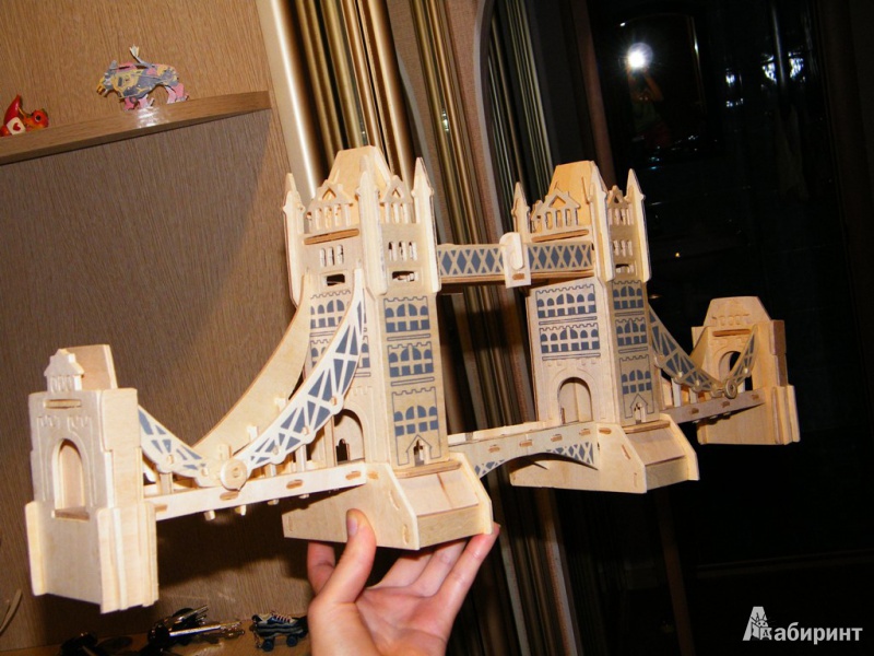 Иллюстрация 6 из 9 для 3D Деревянные Пазлы "Достопримечательности". Тауэрский Мост (P055) | Лабиринт - игрушки. Источник: Нюта