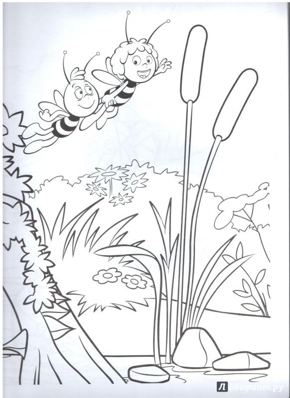 Иллюстрация 3 из 5 для Раскраска-люкс "Пчёлка Майя" (№1421) | Лабиринт - книги. Источник: Любовь Язовская