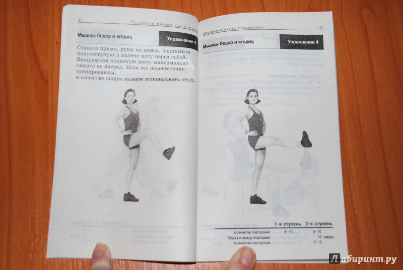 Иллюстрация 12 из 16 для Тренировки для женщин: ноги и ягодицы - Сабина Летувник | Лабиринт - книги. Источник: Нади