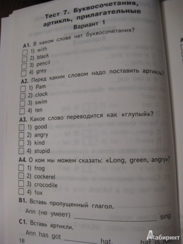 Иллюстрация 6 из 43 для Английский язык. 2 класс. Контрольно-измерительные материалы. ФГОС | Лабиринт - книги. Источник: White lady