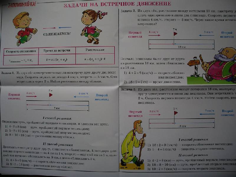 Иллюстрация 7 из 11 для Математика. 3-5 классы. Задачи на встречное движение | Лабиринт - книги. Источник: Tiger.