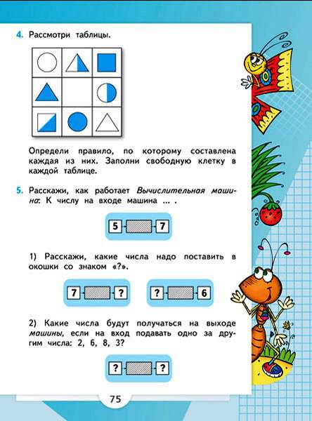 Иллюстрация 49 из 52 для Математика. 1 класс. Учебник. В 2-х частях с приложением. ФГОС (+CD) - Моро, Волкова, Степанова | Лабиринт - книги. Источник: Юта