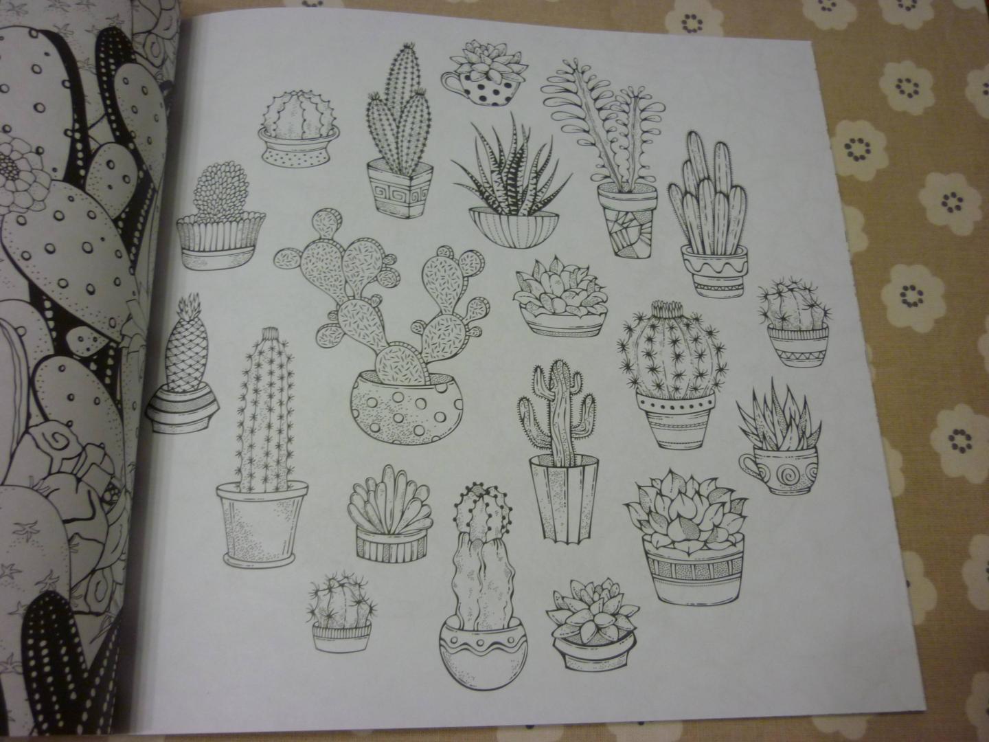 Иллюстрация 21 из 46 для Cactus party. Раскраска-оазис для творчества | Лабиринт - книги. Источник: Лабиринт