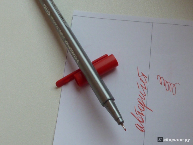 Иллюстрация 6 из 7 для Капиллярная ручка "Triplus Liner" 0,3 мм, цвет красный (334-2) | Лабиринт - канцтовы. Источник: elenak