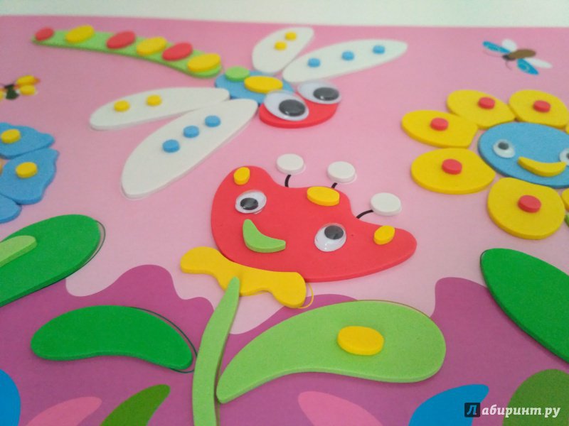 Иллюстрация 9 из 12 для Мягкая картинка Стрекоза и цветы | Лабиринт - игрушки. Источник: Самкнулова  Ольга