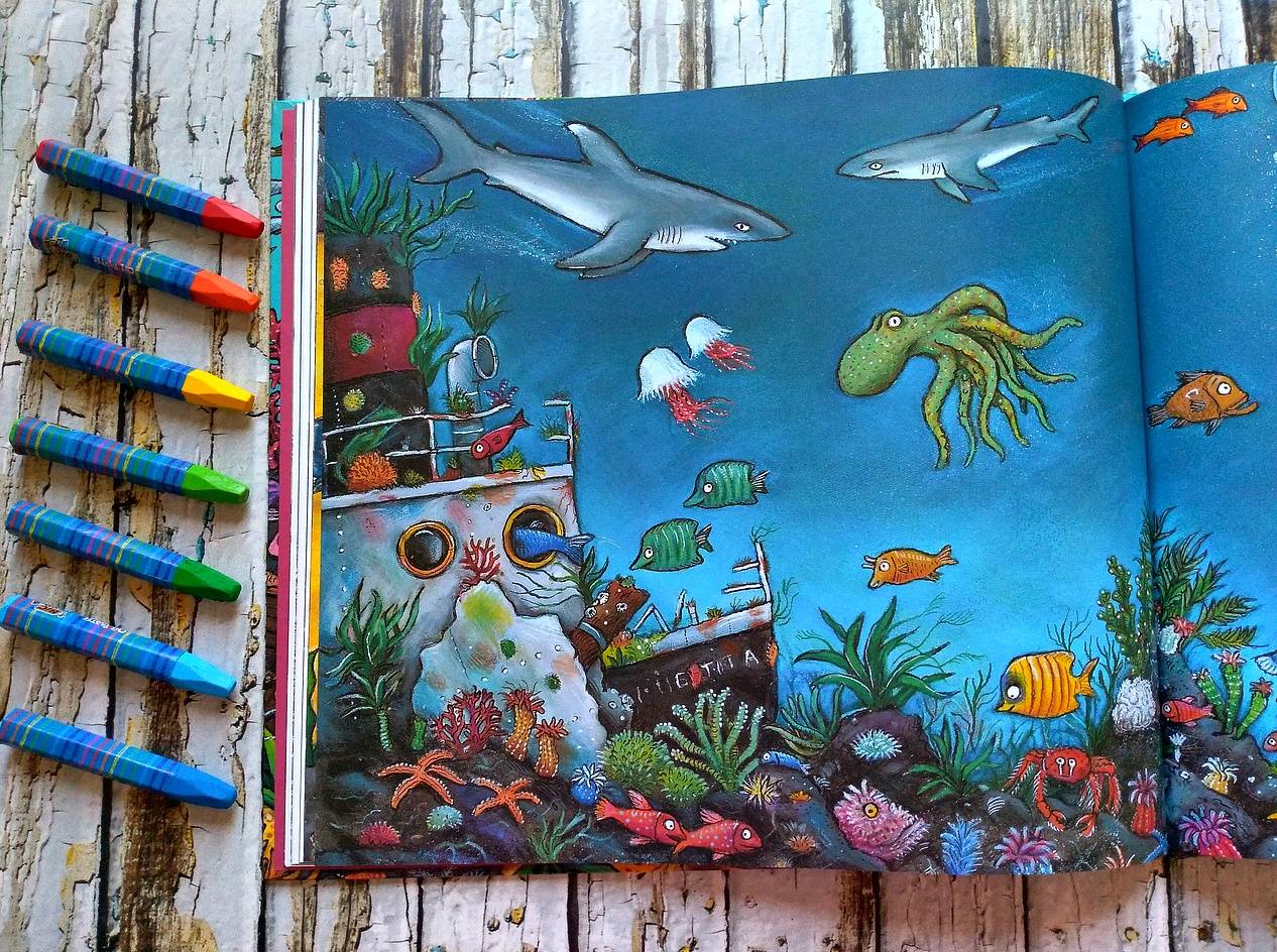 Иллюстрация 43 из 65 для Тюлька. Маленькая рыбка и большая выдумщица - Джулия Дональдсон | Лабиринт - книги. Источник: Шишкина  Анастасия