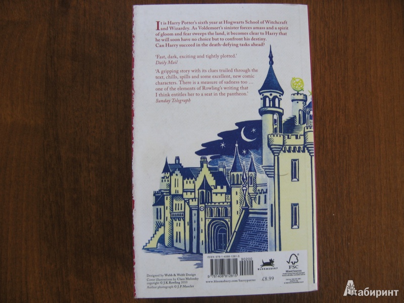 Иллюстрация 16 из 16 для Harry Potter and the Half-Blood Prince - Joanne Rowling | Лабиринт - книги. Источник: Баскова  Юлия Сергеевна