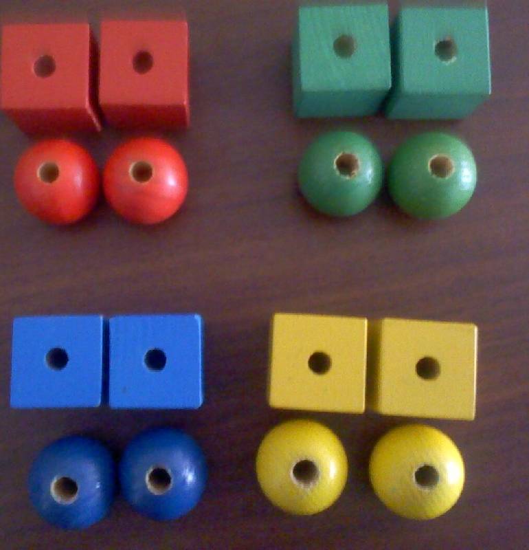 Иллюстрация 6 из 8 для Бусы геометрические цветные (Ш-042) | Лабиринт - игрушки. Источник: Tatka