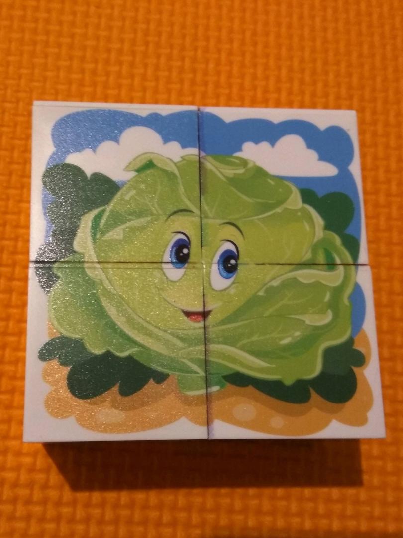 Иллюстрация 14 из 15 для Кубики и их малыши. Овощи и фрукты. 8 кубиков (00697) | Лабиринт - игрушки. Источник: Букина  Юлия Александровна
