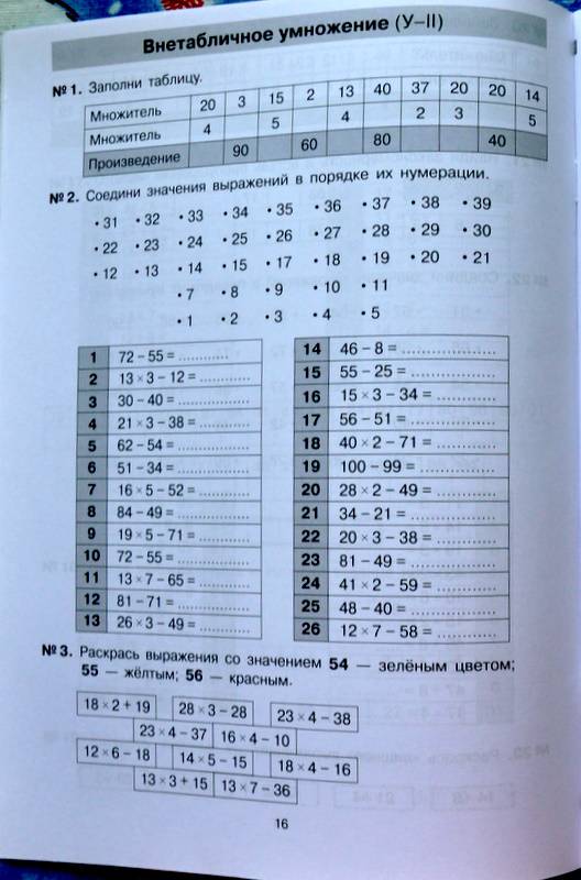 Иллюстрация 16 из 29 для Математика. 2-3 классы. Тетрадь-практикум. Внетабличное умножение и деление. ФГОС - Юлия Гребнева | Лабиринт - книги. Источник: Ассоль