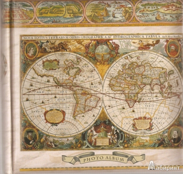Иллюстрация 3 из 5 для 8736 Фотоальбом Antique Map (LM-4R200CPPBB) | Лабиринт - сувениры. Источник: looking_wanderer