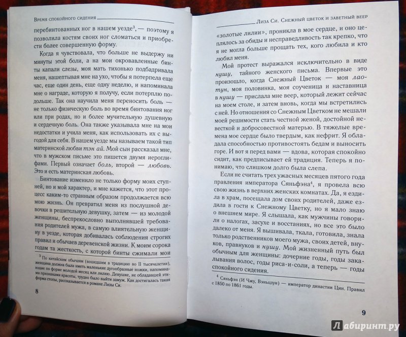 Иллюстрация 16 из 118 для Снежный цветок и заветный веер - Лиза Си | Лабиринт - книги. Источник: nata_romina