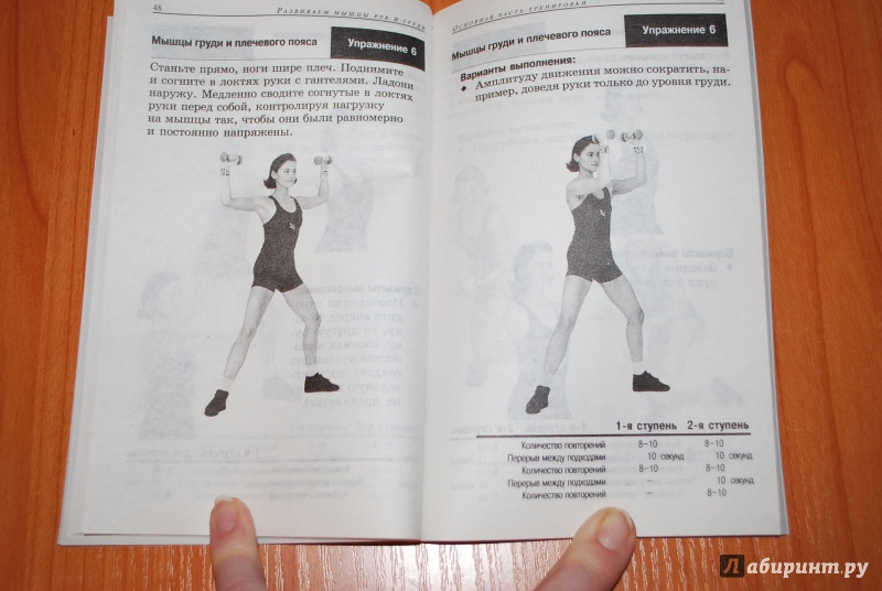 Иллюстрация 10 из 11 для Тренировки для женщин. Руки и грудь - Сабина Летувник | Лабиринт - книги. Источник: Нади