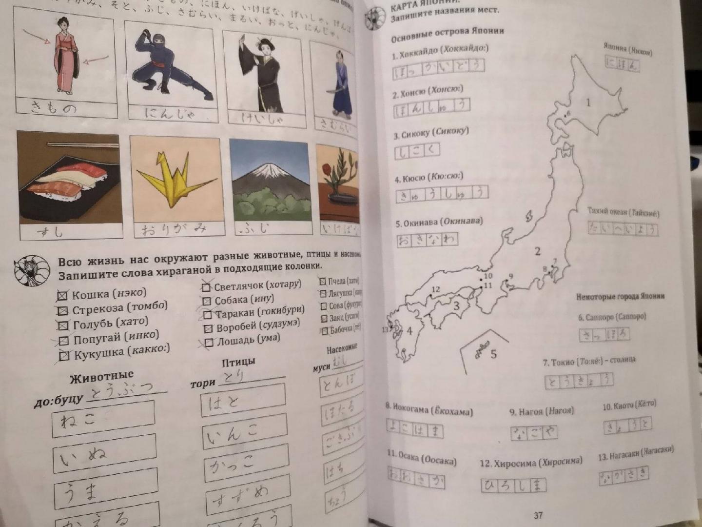 Иллюстрация 158 из 204 для Японская азбука. Учебное пособие - Анна Буландо | Лабиринт - книги. Источник: Doshi-rak