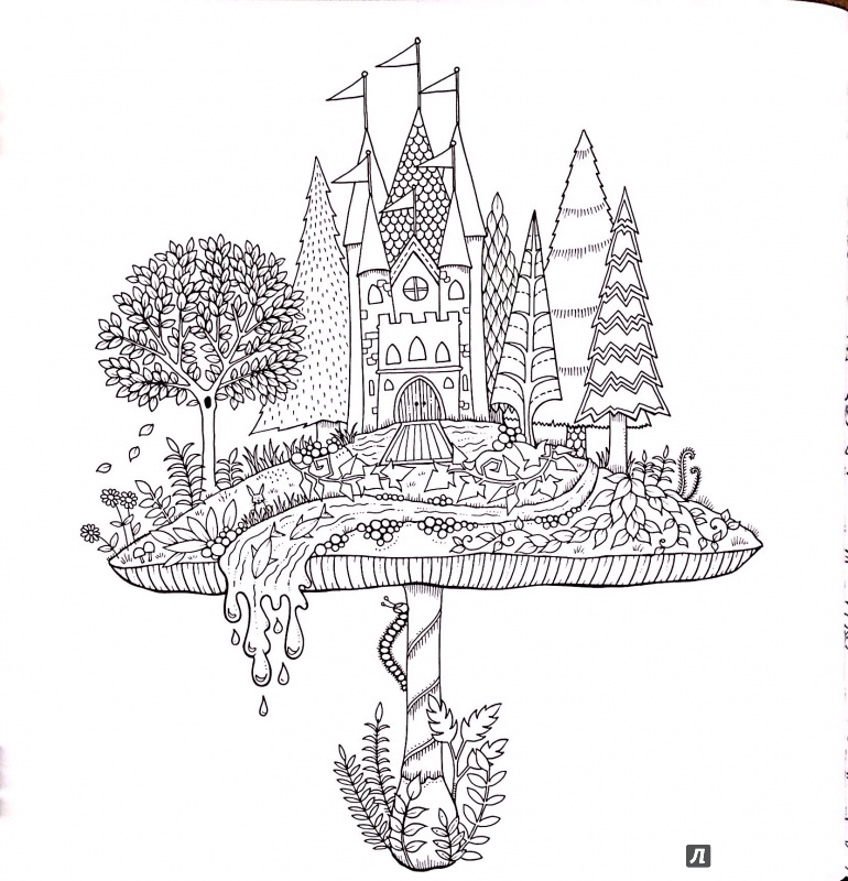 Иллюстрация 16 из 68 для Зачарованный лес - Джоанна Бэсфорд | Лабиринт - книги. Источник: Никандрова  Анна