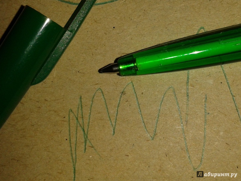 Иллюстрация 7 из 13 для Ручка шариковая офисная, зеленая, 1 мм | Лабиринт - канцтовы. Источник: Написатель