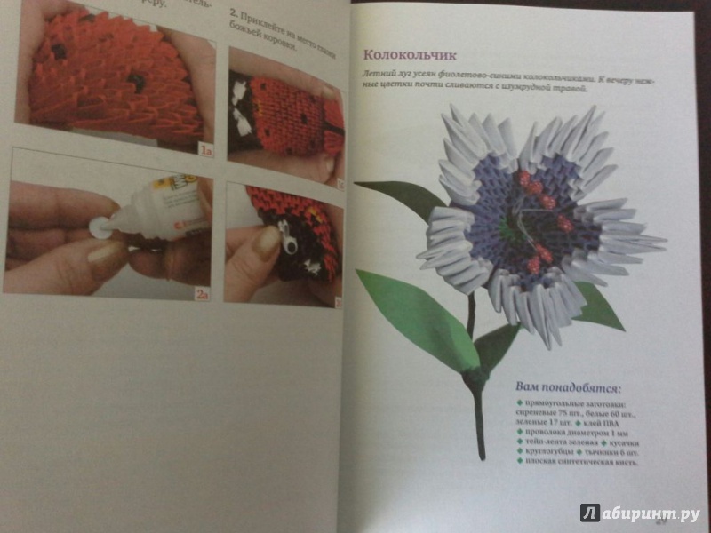 Иллюстрация 16 из 17 для Модульное оригами: цветы и букашки своими руками - Анна Зайцева | Лабиринт - книги. Источник: Ценитель классики