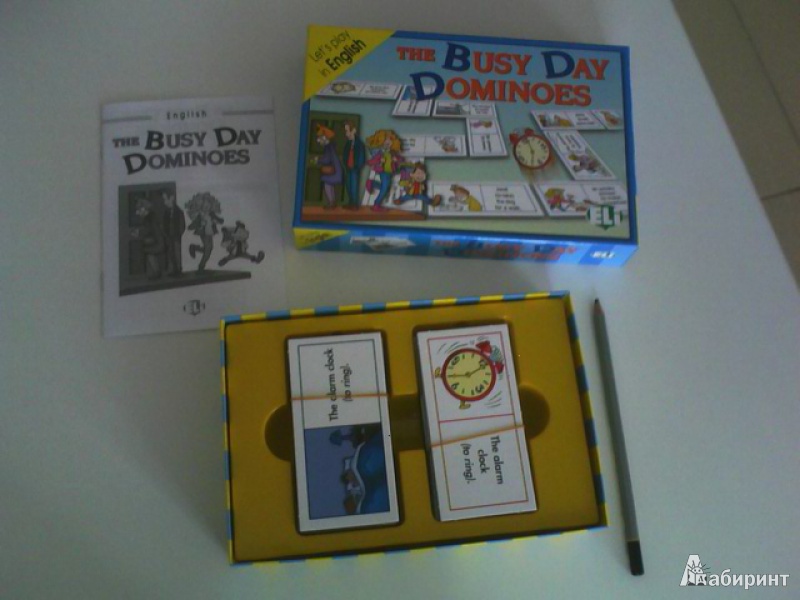 Иллюстрация 2 из 5 для GAMES: THE BUSY DAY DOMINOES (Level: A2-B1) Набор из 48 карточек | Лабиринт - игрушки. Источник: Соня-А