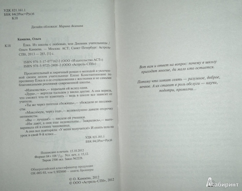 Иллюстрация 4 из 13 для Елка. Из школы с любовью, или Дневник учительницы - Ольга Камаева | Лабиринт - книги. Источник: Леонид Сергеев