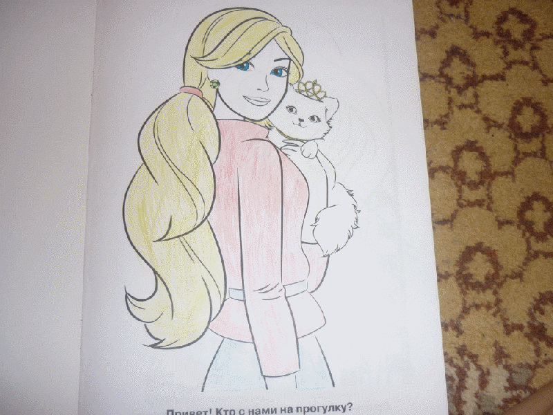 Иллюстрация 2 из 4 для Раскраска с глиттером  "Барби" (№1016) | Лабиринт - книги. Источник: Маракова  Дарья