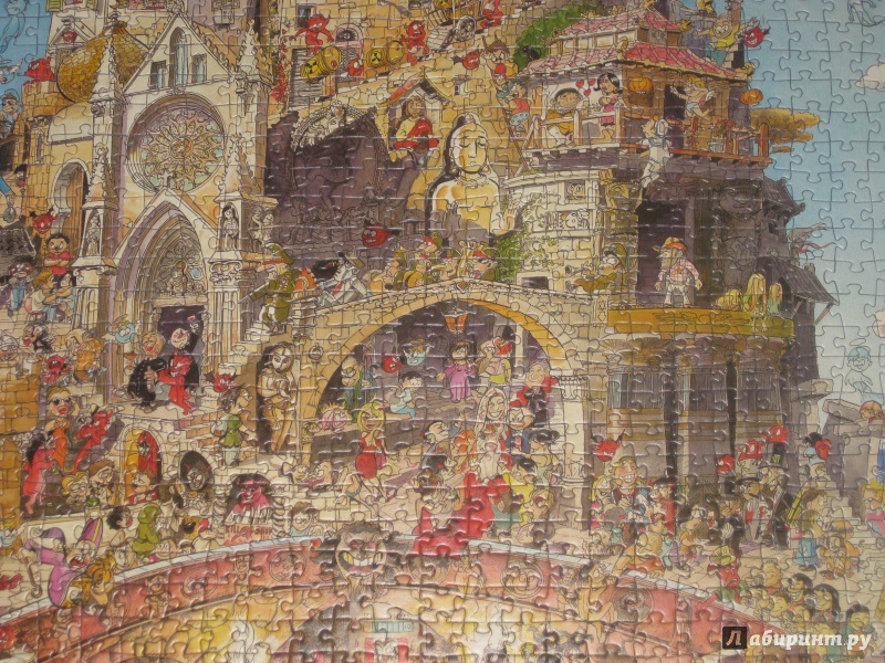 Иллюстрация 3 из 12 для Puzzle-1500 "Рай и Ад" (Hugo Prades) (29118) | Лабиринт - игрушки. Источник: Anti_aspirant