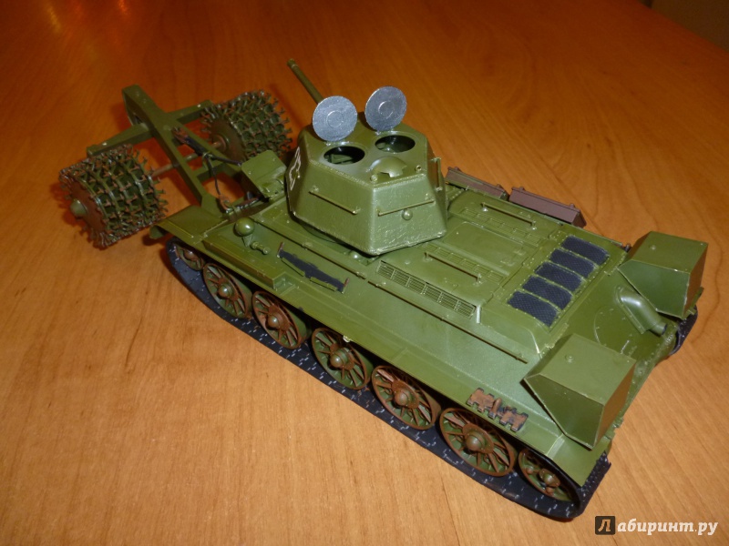 Иллюстрация 5 из 21 для Советский средний танк с минным тралом Т-34/76 (3580) | Лабиринт - игрушки. Источник: Плешкова  Екатерина Евгеньевна