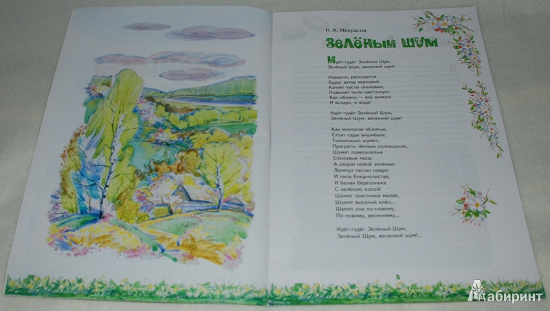 Луг зеленый стихотворение