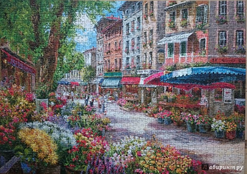 Иллюстрация 2 из 2 для Пазл Сэм Парк. Париж, цветочный рынок (1000 элементов) (58561) | Лабиринт - игрушки. Источник: Чудинова  Наталья Дмитриевна