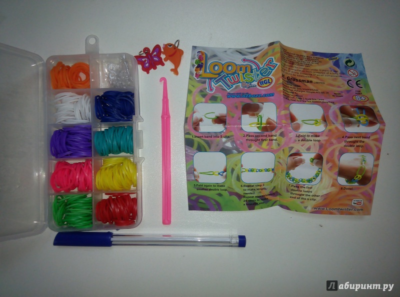 Иллюстрация 2 из 4 для Набор для плетения браслетов из резинок (SV11789) | Лабиринт - игрушки. Источник: Кэт