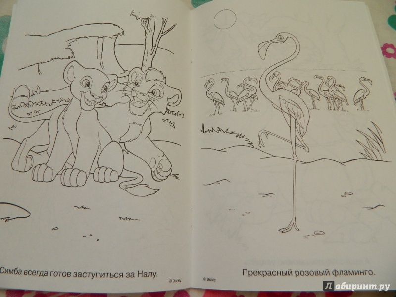 Иллюстрация 6 из 8 для Раскраска-малышка. Король лев (№1315) | Лабиринт - книги. Источник: Nnatalek