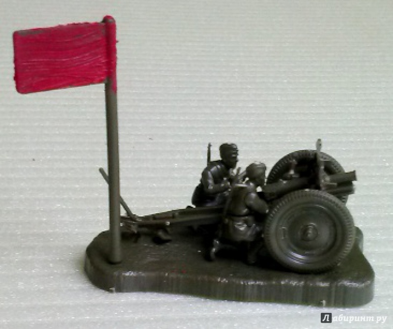 Иллюстрация 5 из 7 для Советская 76-мм полковая пушка с расчетом (6145) | Лабиринт - игрушки. Источник: Бельмас  Александр Анатольевич
