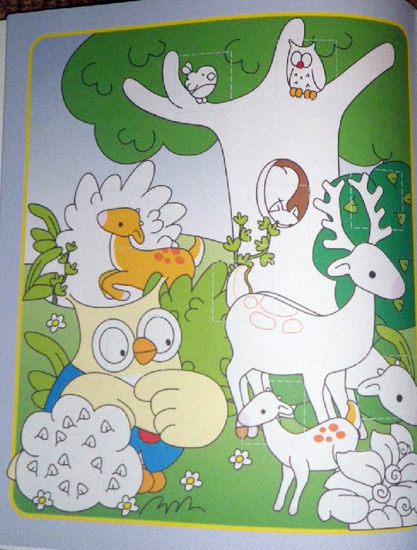 Иллюстрация 8 из 10 для Наклеивай, раскрашивай, учись! Лесные животные | Лабиринт - книги. Источник: АннаЛ
