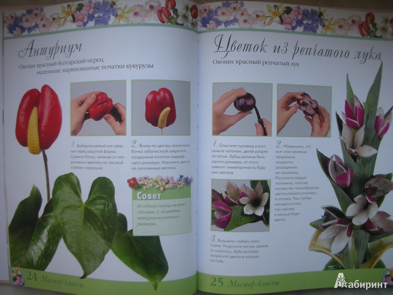 Иллюстрация 13 из 18 для Цветы из овощей. 36 моделей за пятнадцать минут - Маргарита Кузнецова | Лабиринт - книги. Источник: Екатерина123