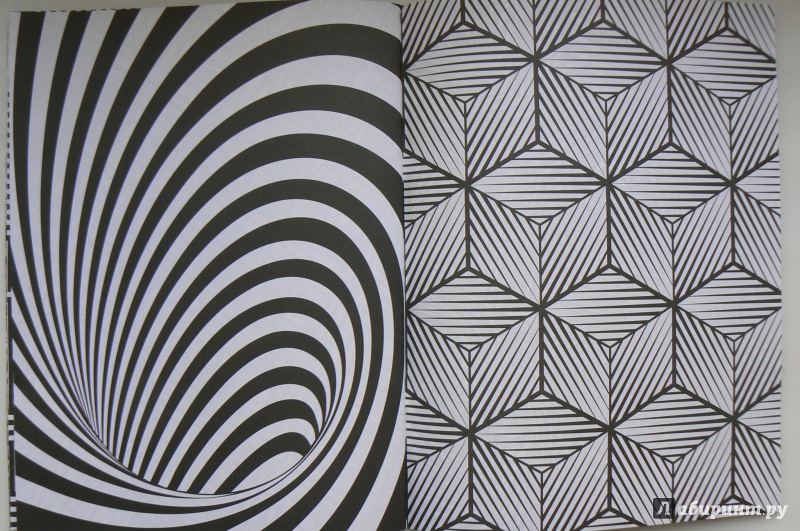 Иллюстрация 6 из 30 для Оптические иллюзии. Книжка-раскраска | Лабиринт - книги. Источник: Марина