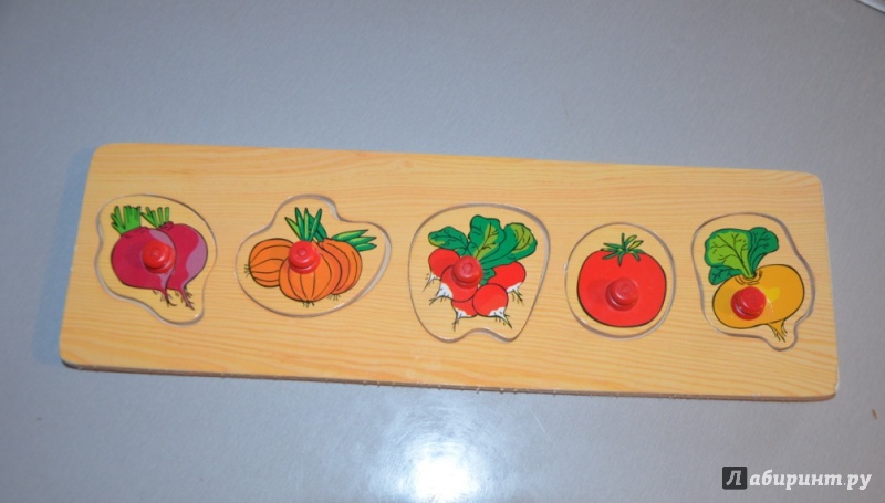 Иллюстрация 2 из 3 для Развивающая деревянная игра "Овощи" | Лабиринт - игрушки. Источник: Ульяна