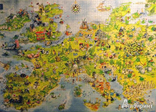 Иллюстрация 14 из 14 для Puzzle-4000 "Драконы в Европе, Marino Degano" (8854) | Лабиринт - игрушки. Источник: ЛиС-а