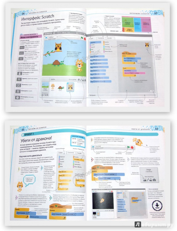 Иллюстрация 29 из 35 для Программирование для детей. Иллюстрированное руководство по языкам Scratch и Python - Вордерман, Вудкок, Макаманус | Лабиринт - книги. Источник: Годовёнок