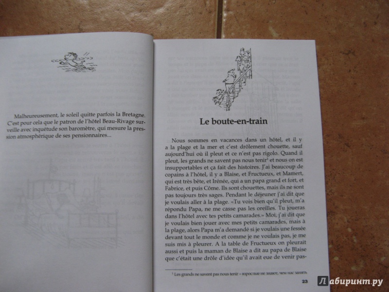 Иллюстрация 16 из 35 для Les vacances du petit Nicolas. Книга для чтения на французском языке - Sempe-Goscinny | Лабиринт - книги. Источник: Ольга