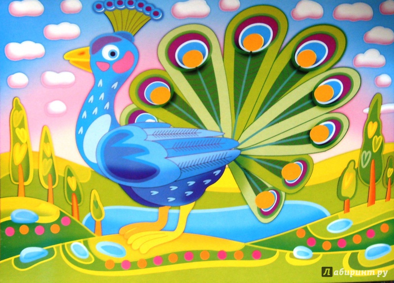 Иллюстрация 4 из 7 для Блестящая картинка "Павлин в саду" (2698) | Лабиринт - игрушки. Источник: Соловьев  Владимир