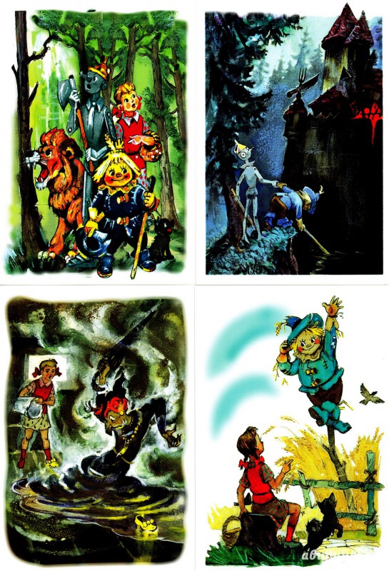 Иллюстрация 6 из 22 для Комплект открыток "Волшебник Изумрудного города" | Лабиринт - сувениры. Источник: Вершинина  Маргарита